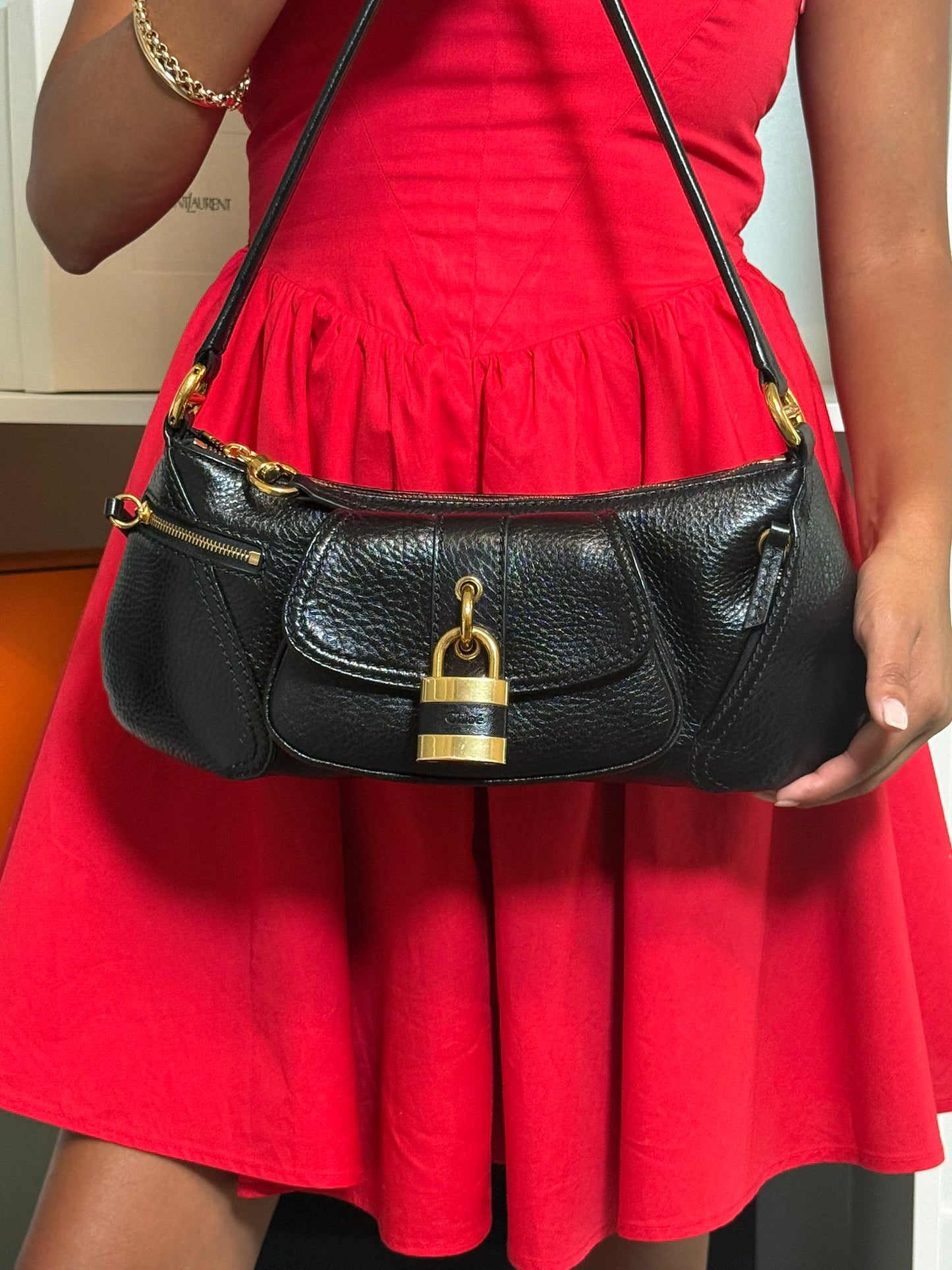 The 99 shoulder bag in grained leather