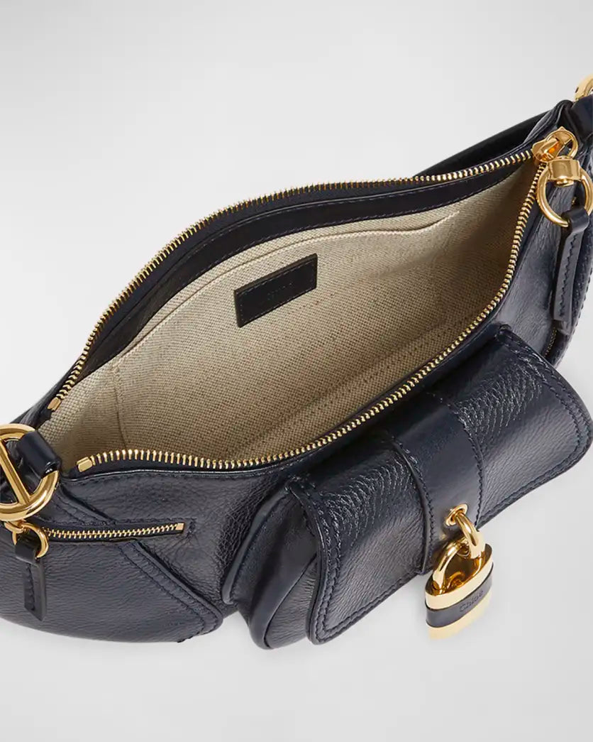 The 99 shoulder bag in grained leather