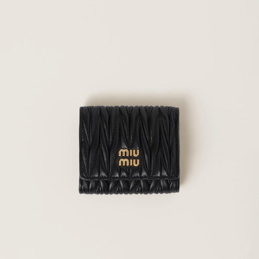 Cartera de napa Matelassé pequeña
